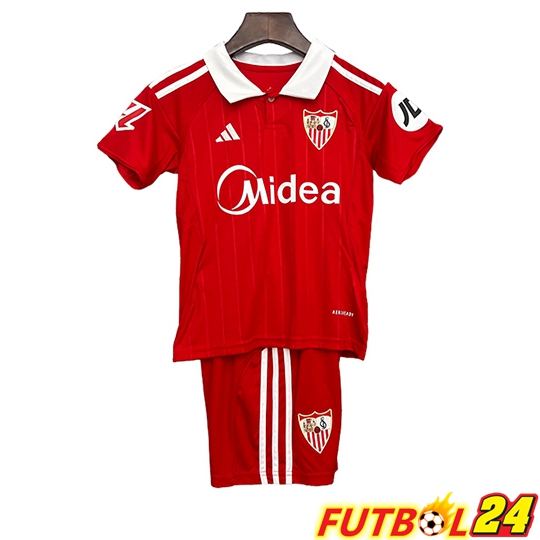 Camisetas De Futbol Sevilla FC Ninos Segunda 2025/2026