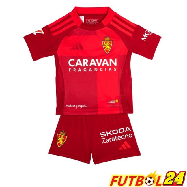 Camisetas De Futbol Real Zaragoza Ninos Tercera Rojo 2025/2026