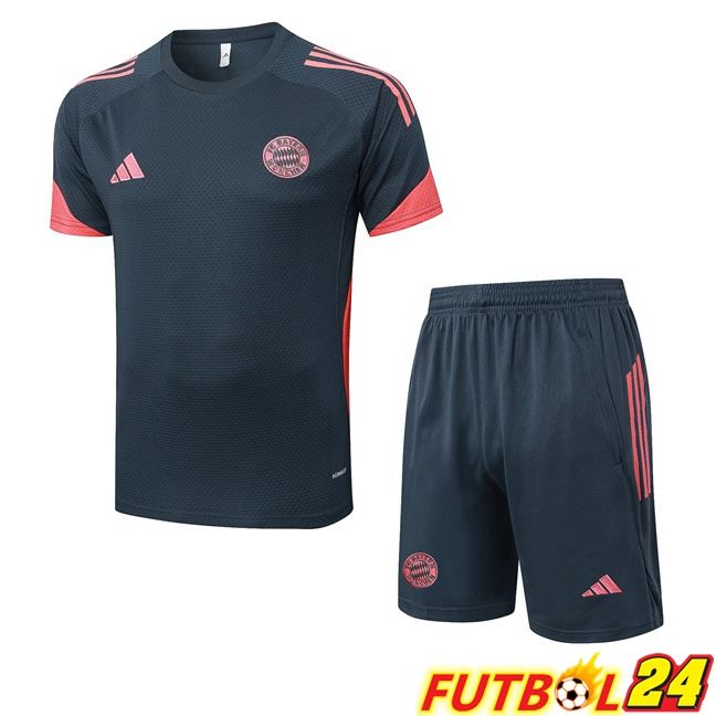 Camiseta Entrenamiento Bayern Munich + Cortos Gris 2025/2026