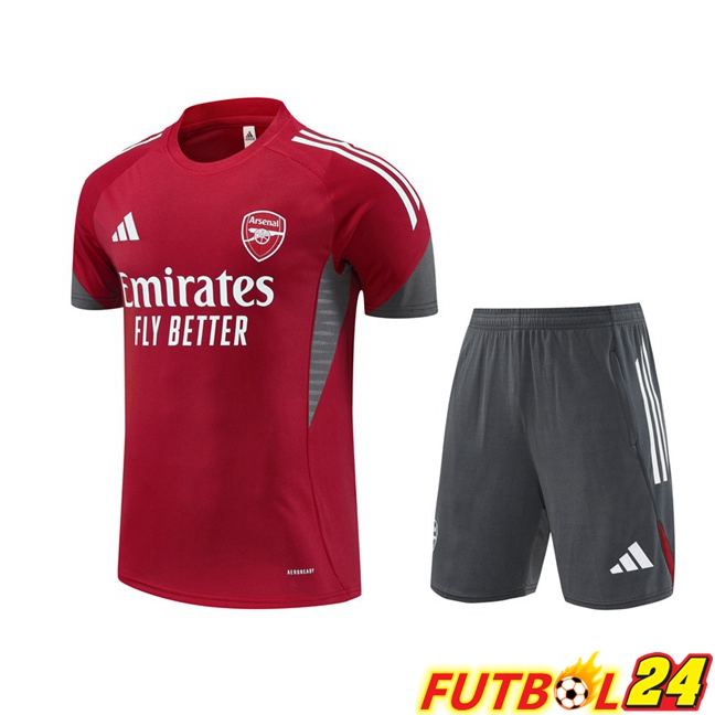 Camiseta Entrenamiento Arsenal + Cortos Rojo 2025/2026