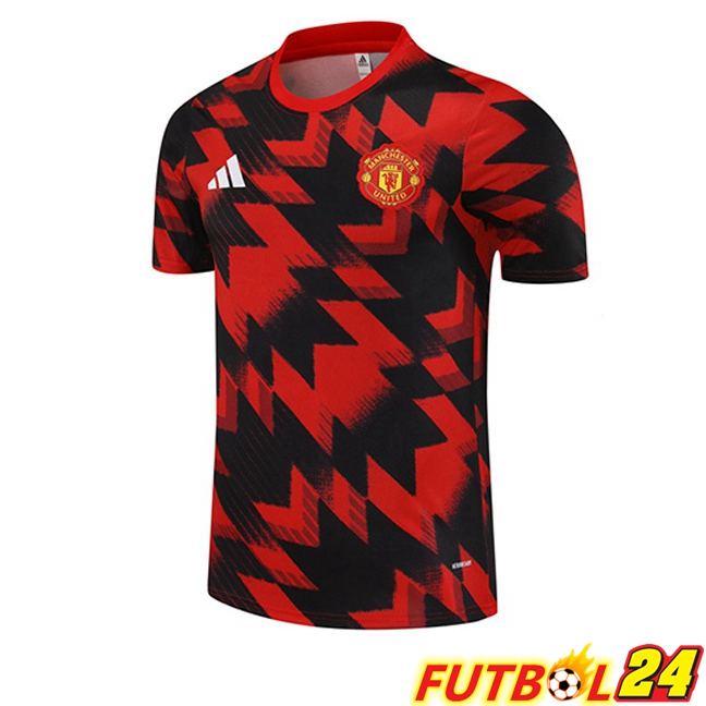 Camiseta Entrenamiento Manchester United Negro Rojo 2025/2026