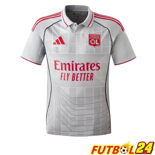 Camisetas De Futbol lyon OL Tercera Gris 2025/2026
