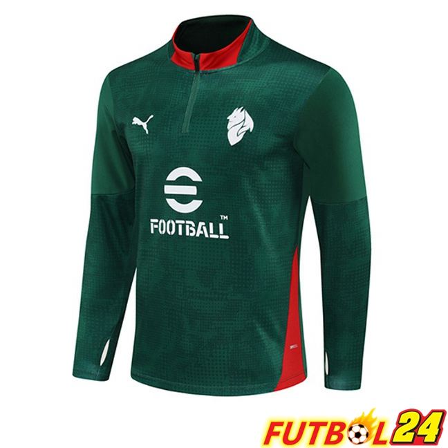 Sudadera De Entrenamiento AC Milan Verde 2025/2026