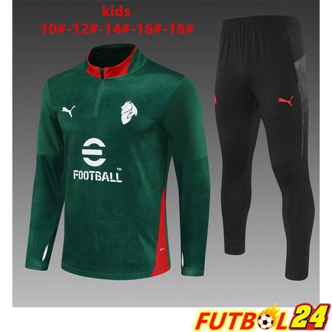 Chandal Equipos De Futbol AC Milan Ninos Verde 2025/2026