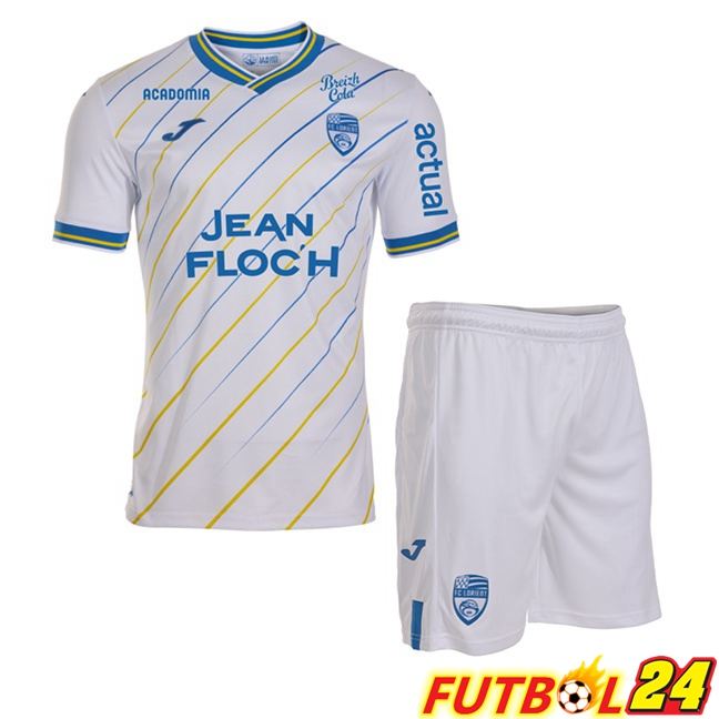 Camisetas De Futbol FC Lorient Ninos Segunda Blanco 2025/2026