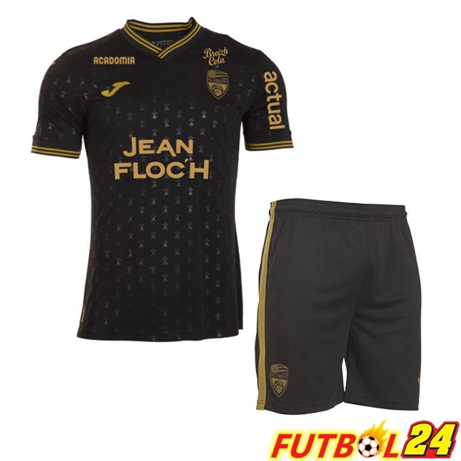 Camisetas De Futbol FC Lorient Ninos Tercera Negro 2025/2026