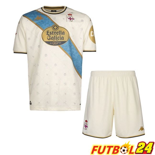Camisetas De Futbol Deportivo de La Coruna Ninos Tercera Amarillo 2025/2026