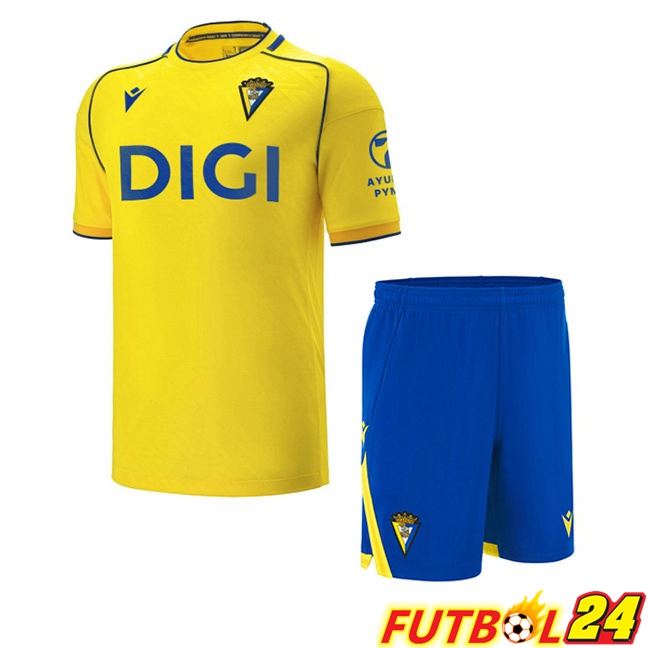Camisetas De Futbol Cadiz CF Ninos Primera Amarillo 2025/2026