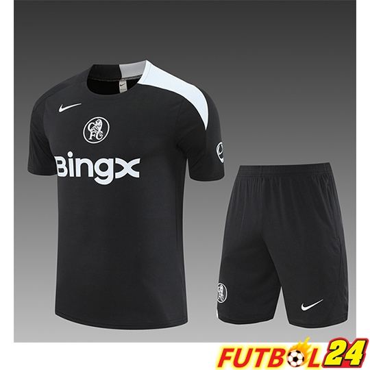Camiseta Entrenamiento FC Chelsea Ninos Negro/Blanco 2025/2026