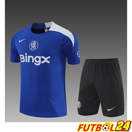Camiseta Entrenamiento FC Chelsea Ninos Azul/Blanco 2025/2026