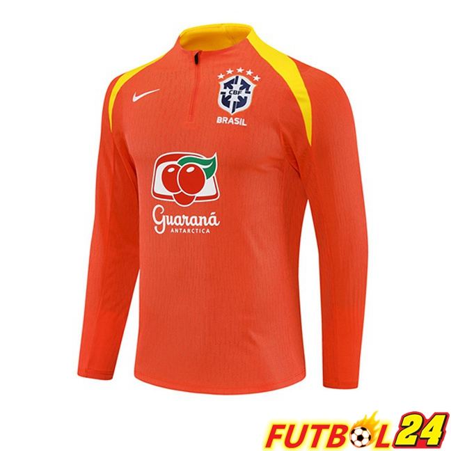 Sudadera De Entrenamiento Brasil Naranja 2025/2026