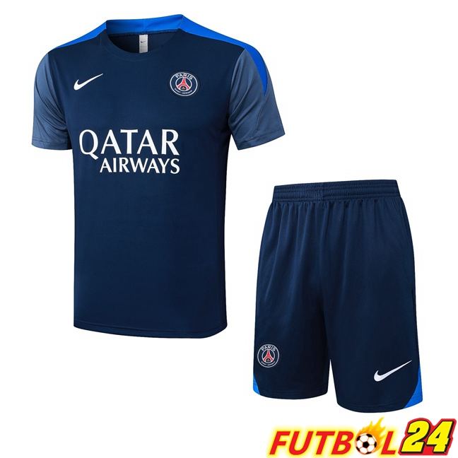 Camiseta Entrenamiento Paris PSG + Cortos Azul Real 2025/2026