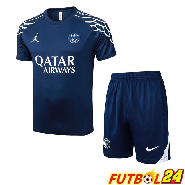 Camiseta Entrenamiento Paris PSG + Cortos Azul Real 2025/2026