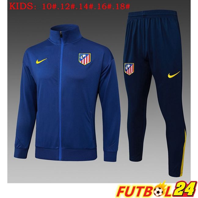 Chandal Equipos De Futbol - Chaqueta Atletico Madrid Ninos Azul Real 2025/2026