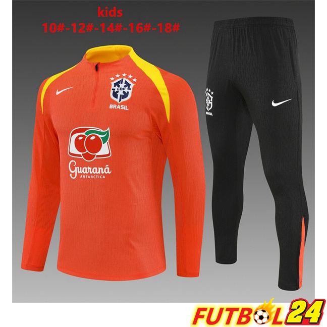 Chandal Equipos De Futbol Brasil Ninos Naranja 2025/2026