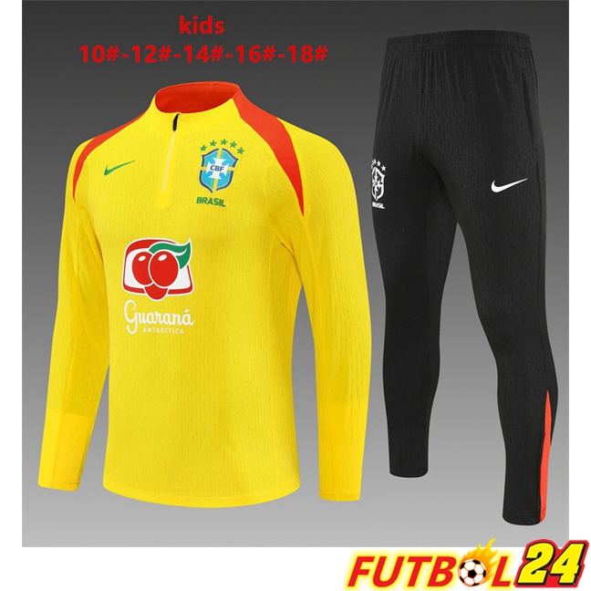 Chandal Equipos De Futbol Brasil Ninos Amarillo 2025/2026