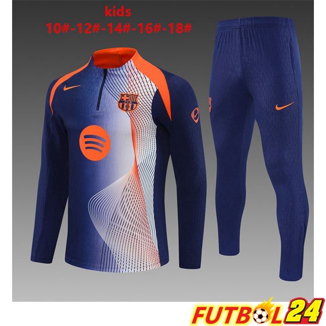 Chandal Equipos De Futbol FC Barcelona Ninos Azul Real Naranja 2025/2026