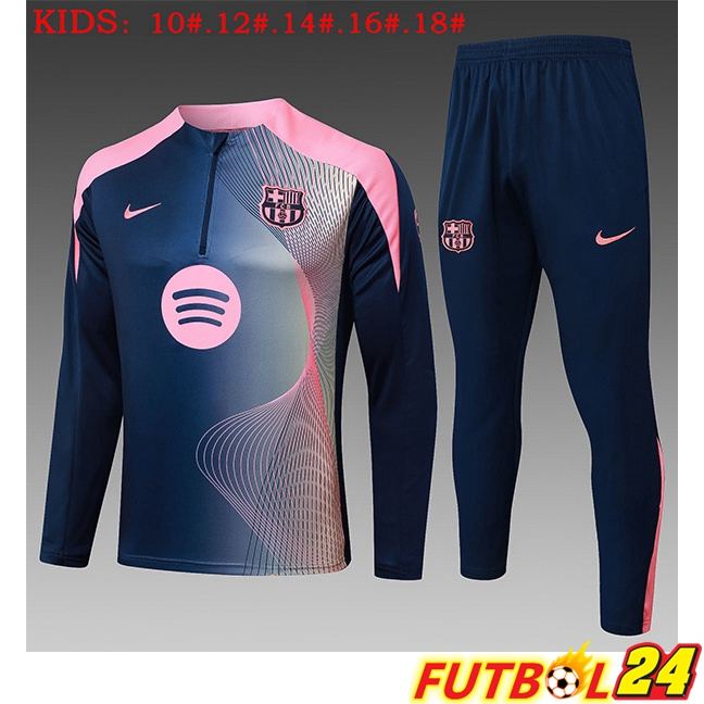 Chandal Equipos De Futbol FC Barcelona Ninos Azul Real Rosado 2025/2026