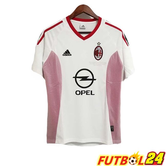 Camisetas De Futbol AC Milan Retro Segunda Blanco 2002-2003