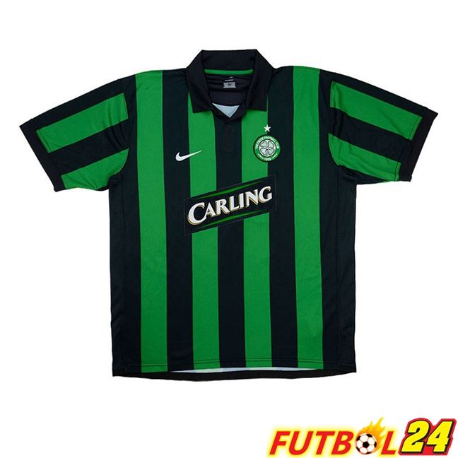 Camisetas De Futbol Celtic FC Retro Segunda Verde Negro 2006-2007