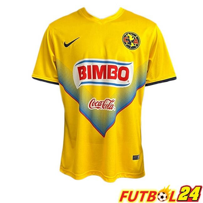 Camisetas De Futbol Club America Retro Primera Amarillo 2013-2014