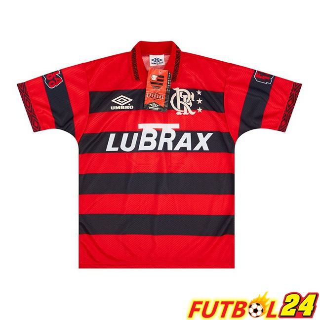 Camisetas De Futbol Flamengo Retro Primera Rojo Negro 1994-1995