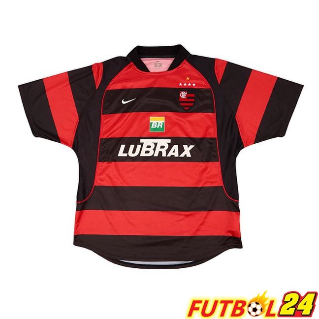 Camisetas De Futbol Flamengo Retro Primera Rojo Negro 2002-2003