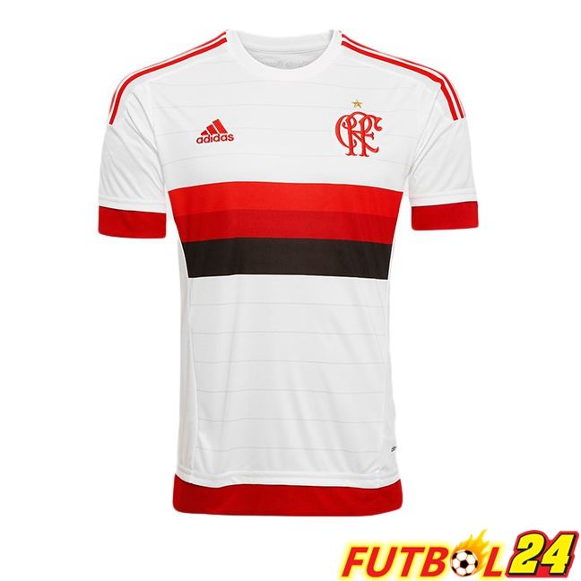 Camisetas De Futbol Flamengo Retro Segunda Blanco 2015-2016