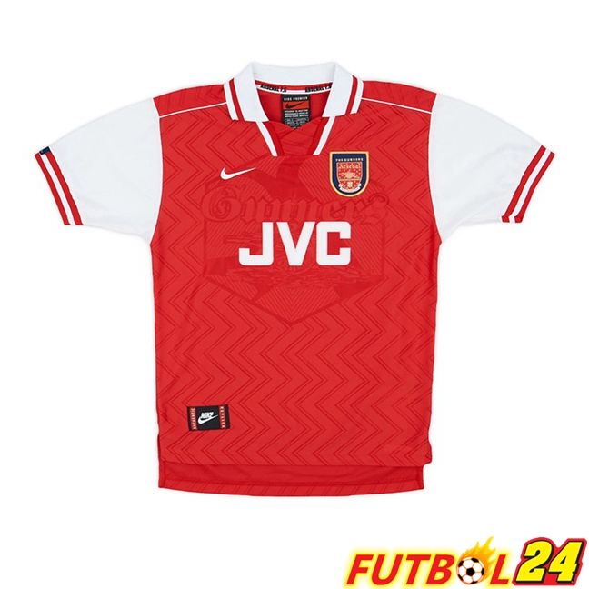 Camisetas De Futbol Arsenal Retro Primera Rojo Blanco 1996-1997