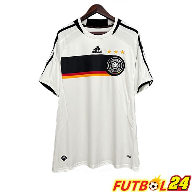 Camisetas De Futbol Alemania Retro Primera Blanco 2008