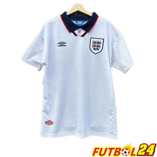 Camisetas De Futbol Inglaterra Retro Primera Blanco 1993-1995