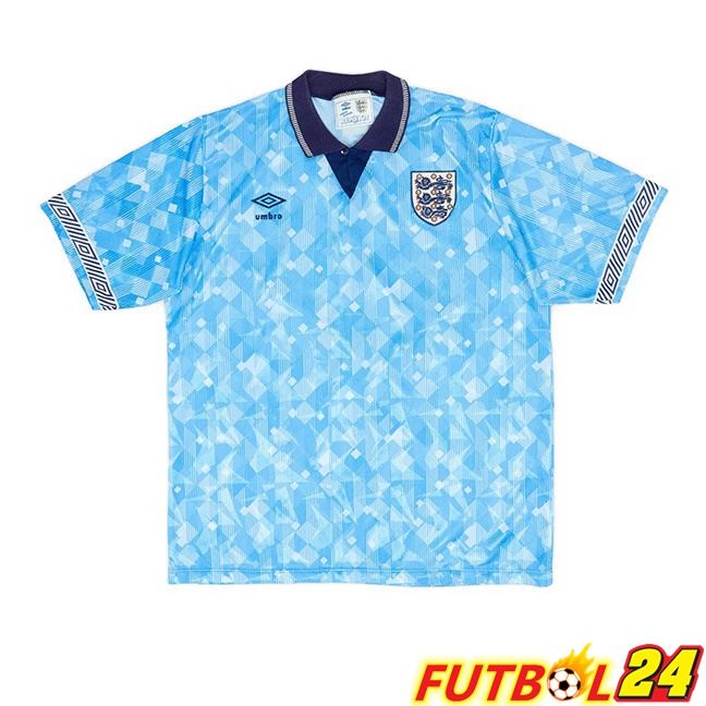 Camisetas De Futbol Inglaterra Retro Tercera Azul 1990