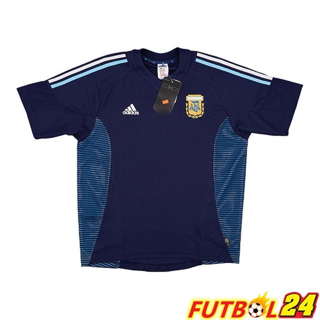 Camisetas De Futbol Argentina Retro Segunda Azul Real 2002