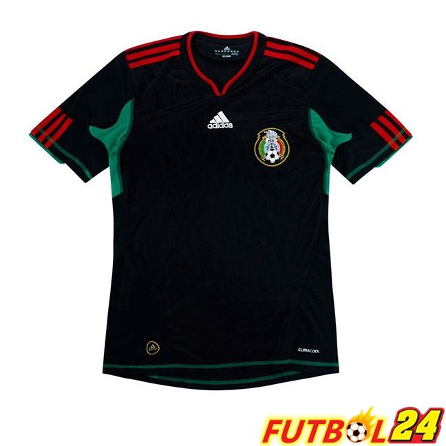 Camisetas De Futbol México Retro Segunda Negro 2010