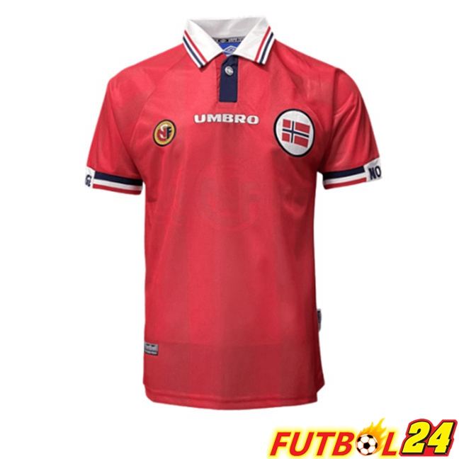 Camisetas De Futbol Noruega Retro Primera Rojo 1998-1999