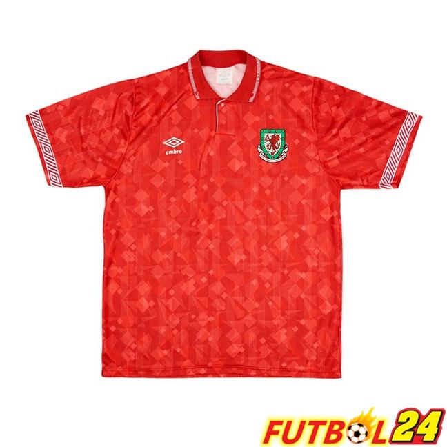 Camisetas De Futbol Gales Retro Primera Rojo 1990-1991