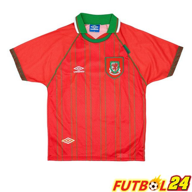 Camisetas De Futbol Gales Retro Primera Rojo 1994-1996