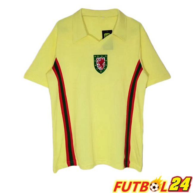 Camisetas De Futbol Gales Retro Segunda Amarillo 1976-1979