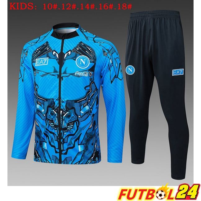 Chandal Equipos De Futbol - Chaqueta SSC Napoli Ninos Azul 2025/2026