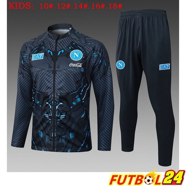 Chandal Equipos De Futbol - Chaqueta SSC Napoli Ninos Gris 2025/2026