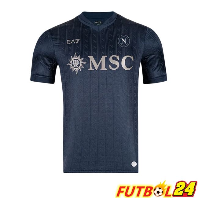 Camisetas De Futbol SSC Napoli EURO Tercera Negro 2025/2026