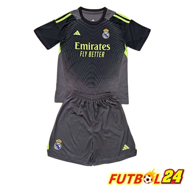 Camisetas De Futbol Real Madrid Ninos Portero Gris 2025/2026
