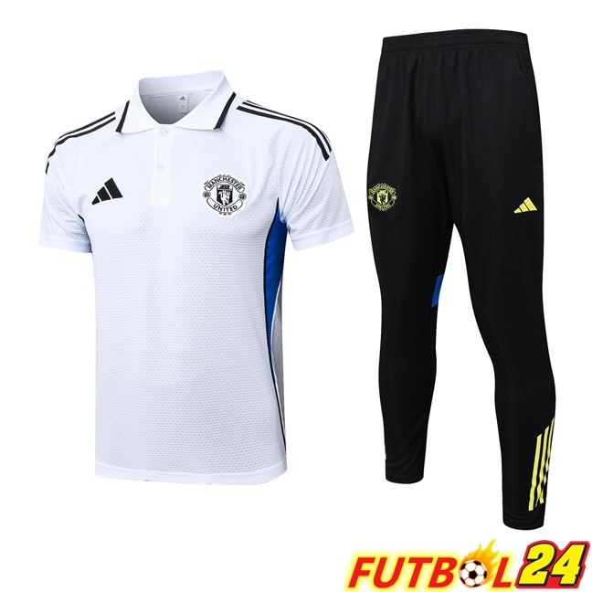 Camiseta Polo Manchester United + Pantalones Blanco 2025/2026