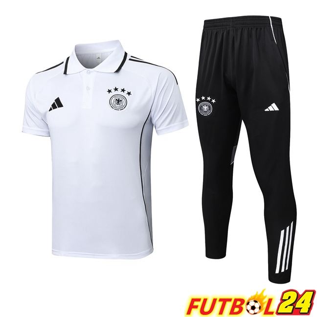 Camiseta Polo Alemania + Pantalones Blanco 2025/2026