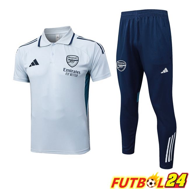 Camiseta Polo Arsenal + Pantalones Gris 2025/2026