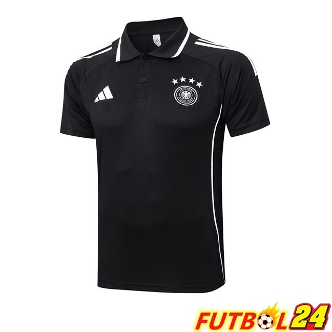 Camiseta Polo Alemania Negro 2025/2026
