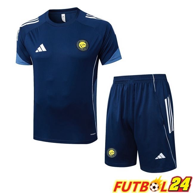 Camiseta Entrenamiento Al-Nassr FC + Cortos Azul Real 2025/2026