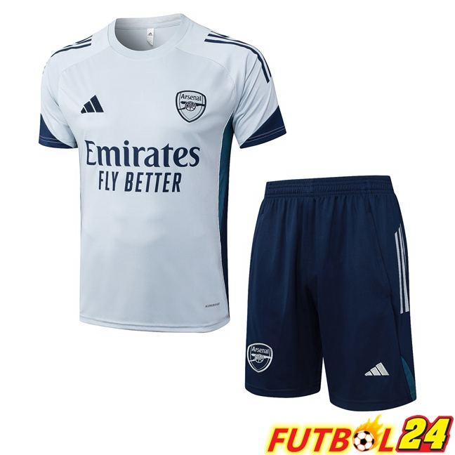 Camiseta Entrenamiento Arsenal + Cortos Gris 2025/2026