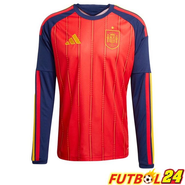 Camisetas De Futbol De España Primera Manga Larga Rojo 2026/2027