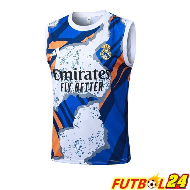 Chalecos De Futbol Real Madrid Azul Blanco 2025/2026